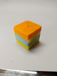 Multicolor Square Pillar Candle