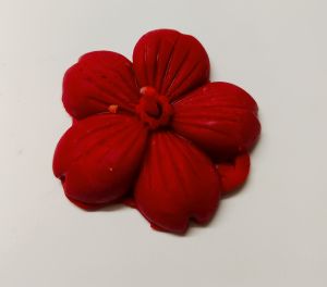 Red Flower Floating Candle