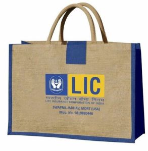 Custom Printed Logo Eco-Friendly Jute Burlap Fabric Handled Shopping Bags Reusable and for Gifts