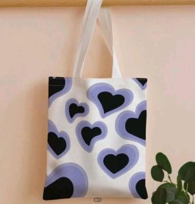 Jute Tote Bag With Fashionable Cotton Handle