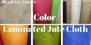 multi coloured laminated sustainable jute fabric