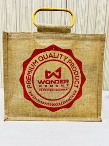 natural eco-friendly jute cane handle shopping bag