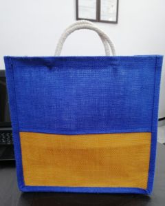 Attractive Jute Shopping Bag in Blue Colour