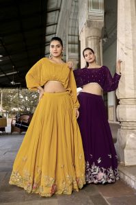 Georgette Indo Western Lehenga Choli