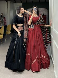 Real Mirror Work Lehenga Choli