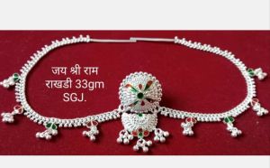 Silver Fancy Rakhi