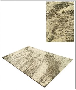 ANK001 Moss White Hand Knotted Indo Tibetan Carpet