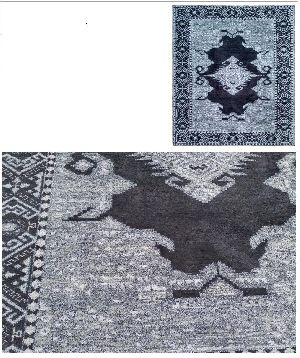 ANK015 Silver Hand Knotted Indo Tibetan Carpet