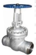 Bolted Bonnet Hand Operated Buttweld Gate Valve