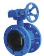 Double Flange Lined Gear Operated Butterfly Valve