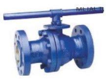 Floating Two Piece Lever Operated Ball Valve