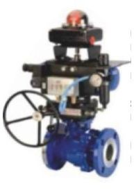 Floating Two Piece Pneumatic Operated Ball Valve