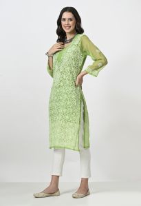 Chikankari Georgette Kurti