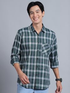 Mens Full Sleeves Check Shirt