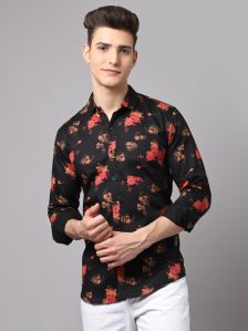 Mens Stylish Cotton Printed Shirt