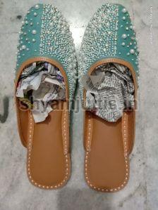 Ladies Beaded Mules Jutti