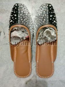 Ladies Beaded Mules Jutti