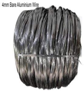 4 mm Silver Bare Aluminium Wire