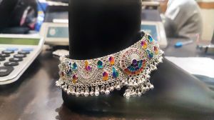 Agra Fancy Silver Payal