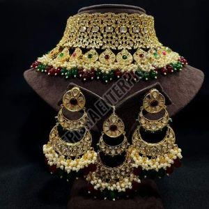 Heavy Kundan Stone Necklace Set