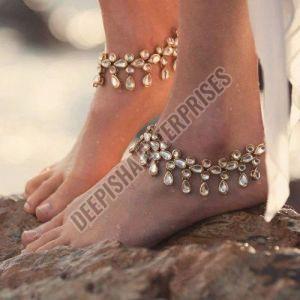 Kundan Anklets