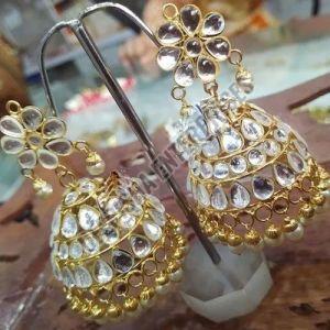 Kundan Jhumka Earrings