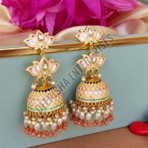 MEENAKARI JHUMKA EARRINGS