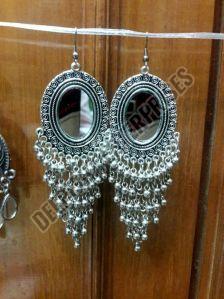 Silver Mirror Earrings