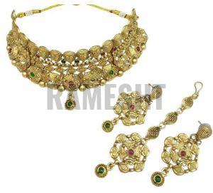 RFF202NKLC1STRGLD Brass Necklace Set