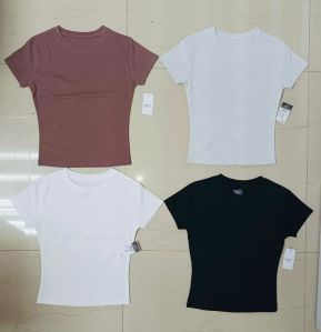 Ladies Plain Crop Top