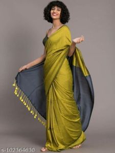 Beautiful Colours Saree For Women Girls Cotton Traditional Saree