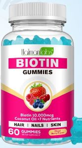 ONE1X Biotin Hair Growth Supplement 10,000 mcg 60 Gummies