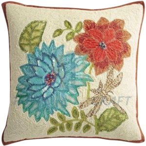 18x18 Inch Cotton Beaded Cushion Covers