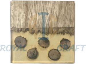 Wood & Resin Square Tea Coasters