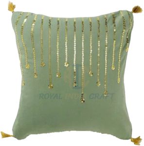 18x18 Inch Cotton Beaded Cushion Covers
