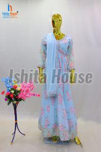 Ladies Floral Print Anarkali Suit