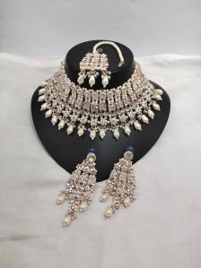 Colored Pearl Necklace Set