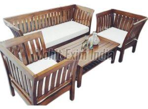 Five Seater Wooden Sofa