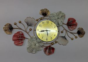 Floral Design Decorative Wall Clock