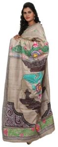 Handloom Tussar Silk Saree