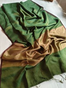 Tissue Linen Handloom Saree