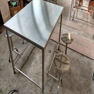 4 Seater Stainless Steel Dining Table