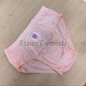 Ladies Inner Elastic Peach Cotton Panties