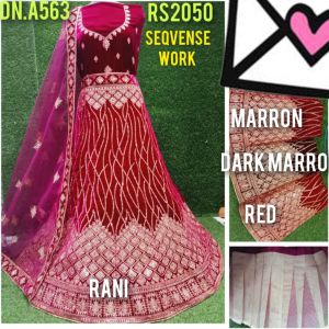 Bridal Sequence Work Lehenga