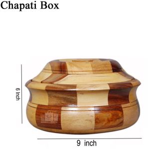 Wooden Chapati Box