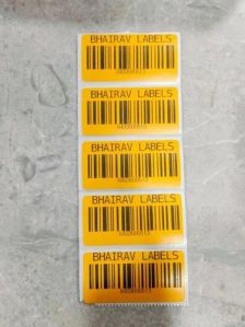 95 GSM Yellow Barcode Label Stickers