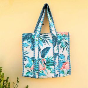 handblock printed bag