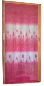 Pink Pleated Mosquito Net Door