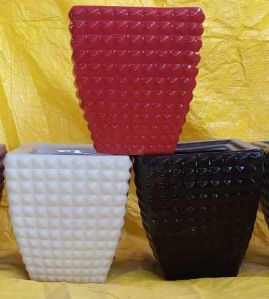 Diamond Ceramic Flower Pot