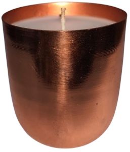 candle votive copper finish